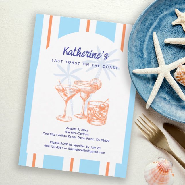 Invitación Fiesta de Despedida de Soltera con Cócteles Tropic (Subido por el creador)
