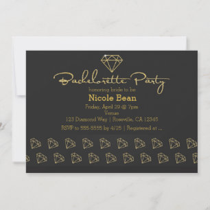 Invitación Fiesta de Despedida de Soltera con Diseño Moderno
