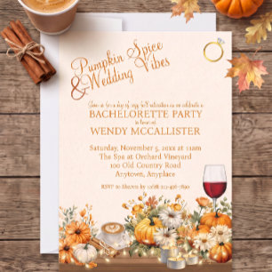 Invitación Fiesta de Despedida de Soltera con Especias de Cal