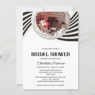 Invitación Fiesta de Despedida de Soltera con Estilo Retro Di
