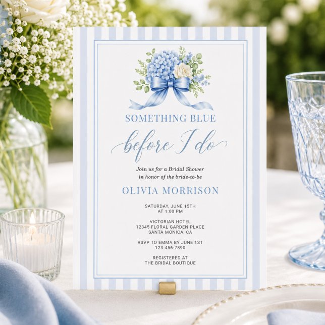 Invitación Fiesta de Despedida de Soltera con Flor de Hortens (Subido por el creador)