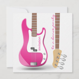 Invitación Fiesta de Despedida de Soltera con Guitarra Eléctr