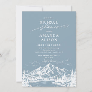 Invitación Fiesta de Despedida de Soltera con Paisaje de Mont