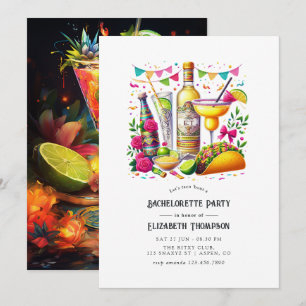 Invitación Fiesta de Despedida de Soltera con Tacos Coloridos
