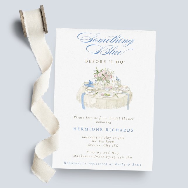 Invitación Fiesta de Despedida de Soltera con Té de Acuarela  (Subido por el creador)