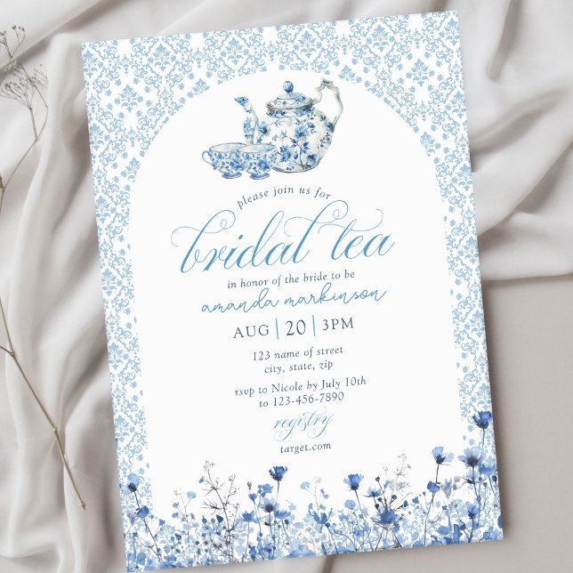 Invitación Fiesta de Despedida de Soltera con Té de Chinoiser (Subido por el creador)