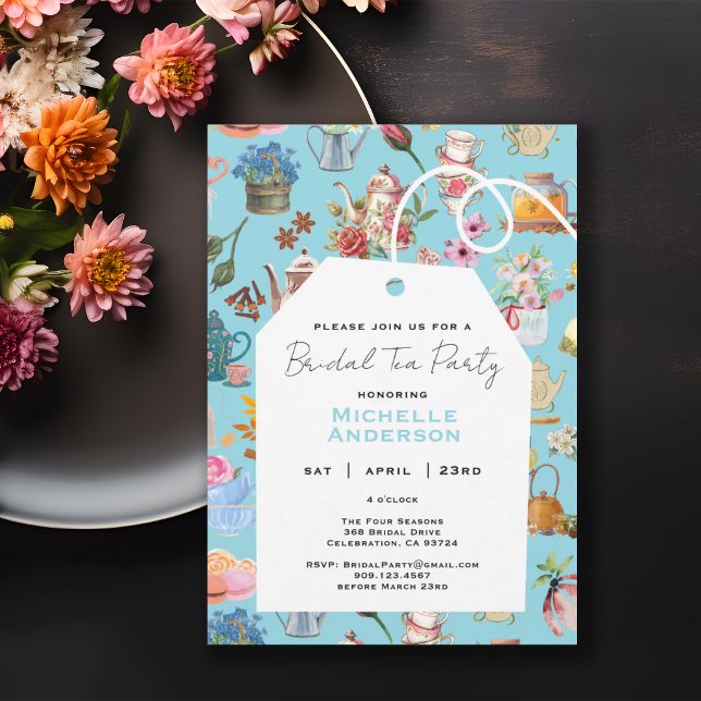 Invitación Fiesta de Despedida de Soltera con Té en el Jardín (Subido por el creador)