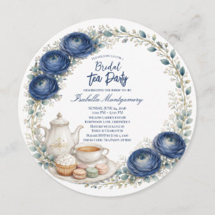 Invitación Fiesta de Despedida de Soltera con Té en Paleta de