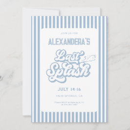 Invitación Fiesta de despedida de soltera con último chapuzón