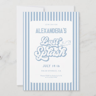 Invitación Fiesta de despedida de soltera con último chapuzón