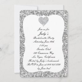 Invitación Fiesta de Despedida de Soltera Corazón de Diamante