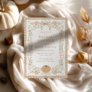 Invitación Fiesta de Despedida de Soltera de Cabaña de Otoño