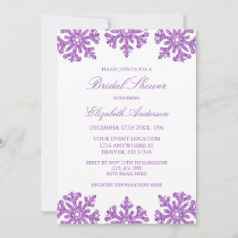 Invitación Fiesta de Despedida de Soltera de Copo de Nieve Pú