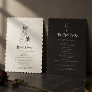 Invitación Fiesta de Despedida de Soltera de Coven de Brujas