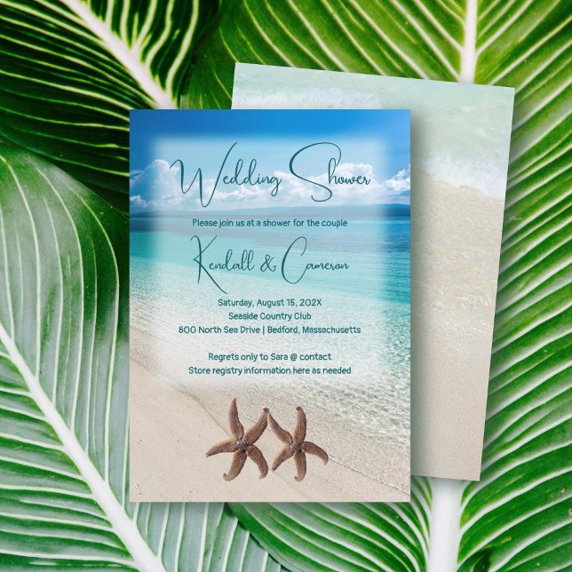 Invitación Fiesta de Despedida de Soltera de Estrellas de Mar (Subido por el creador)