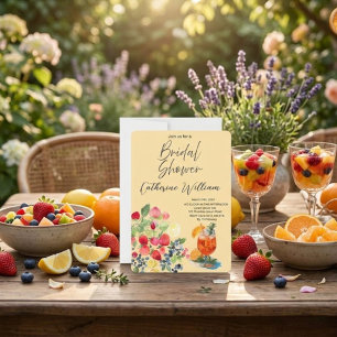Invitación Fiesta de Despedida de Soltera de Frutas Dulces y