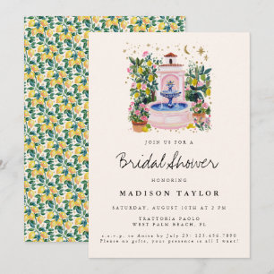 Invitación Fiesta de Despedida de Soltera de Fuente de Limón