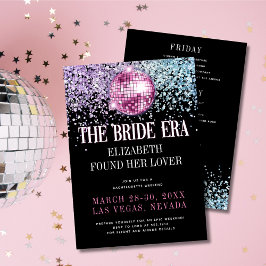 Invitación Fiesta de Despedida de Soltera de la Novia Era Dis