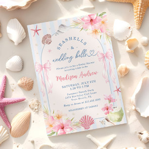 Invitación Fiesta de Despedida de Soltera de Verano Playa Cos
