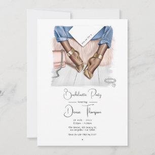 Invitación Fiesta de Despedida de Soltera Denim Chic
