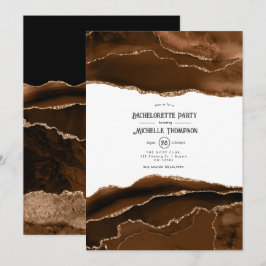 Invitación Fiesta de Despedida de Soltera Desert Gold Waterco
