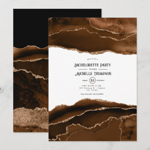 Invitación Fiesta de Despedida de Soltera Desert Gold Waterco