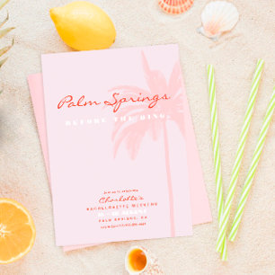 Invitación Fiesta de Despedida de Soltera en Destino de Playa