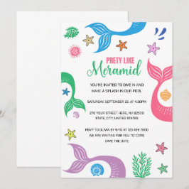 Invitación Fiesta de Despedida de Soltera en la Playa como un