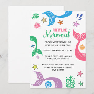 Invitación Fiesta de Despedida de Soltera en la Playa como un