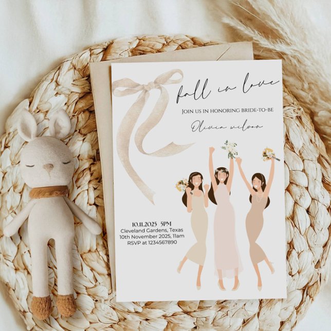 Invitación Fiesta de Despedida de Soltera 'Enamorarse' (Subido por el creador)