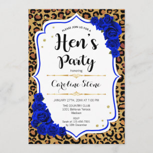 Invitación Fiesta de Despedida de Soltera - Estampado de Leop