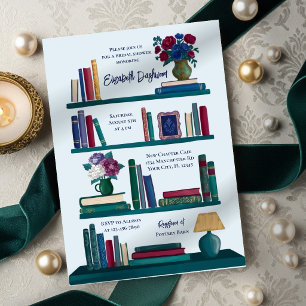 Invitación Fiesta de Despedida de Soltera Estantería de Libro