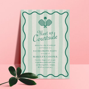 Invitación Fiesta de Despedida de Soltera Estética de Pickleb