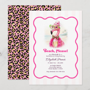 Invitación Fiesta de Despedida de Soltera Flamingle Flamingo