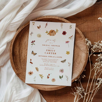 Invitación Fiesta de Despedida de Soltera Flor Silvestre de O