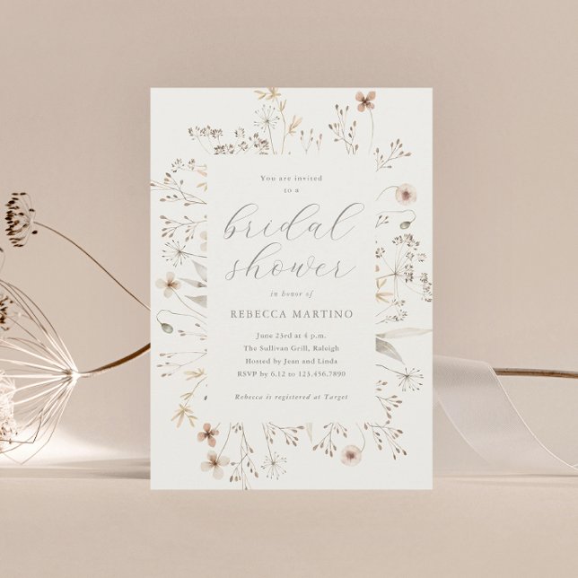 Invitación Fiesta de Despedida de Soltera Floral Boho (Subido por el creador)