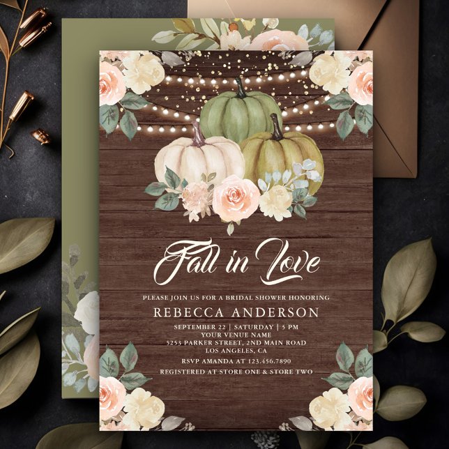Invitación Fiesta de Despedida de Soltera Floral de Madera Ca (Subido por el creador)