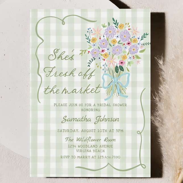 Invitación Fiesta de Despedida de Soltera Flores Frescas del  (Subido por el creador)