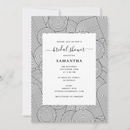 Invitación Fiesta de Despedida de Soltera Geométrica Arco Mod