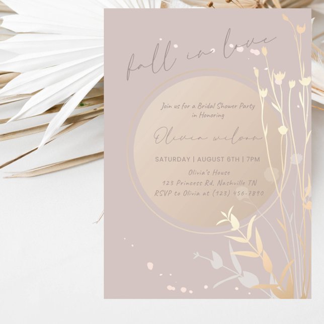 Invitación Fiesta de Despedida de Soltera Minimalista Botánic (Subido por el creador)