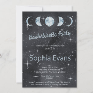 Invitación Fiesta de Despedida de Soltera Noche Estrellada Fa