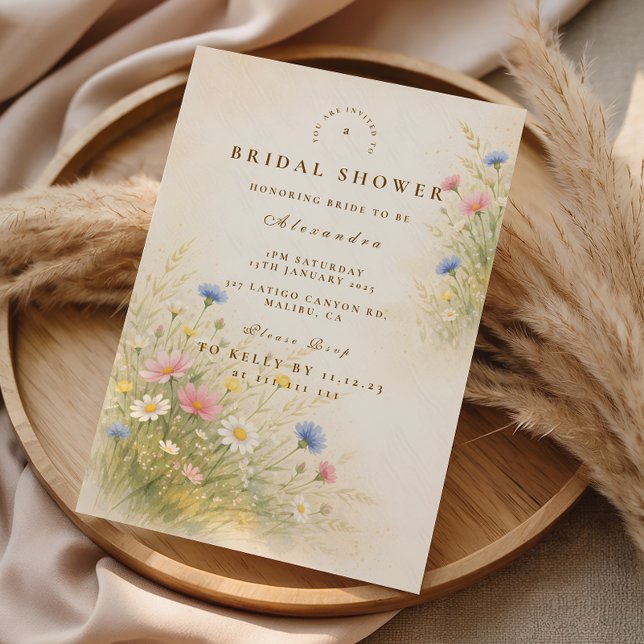 Invitación Fiesta de Despedida de Soltera Pradera de Flores S (Subido por el creador)