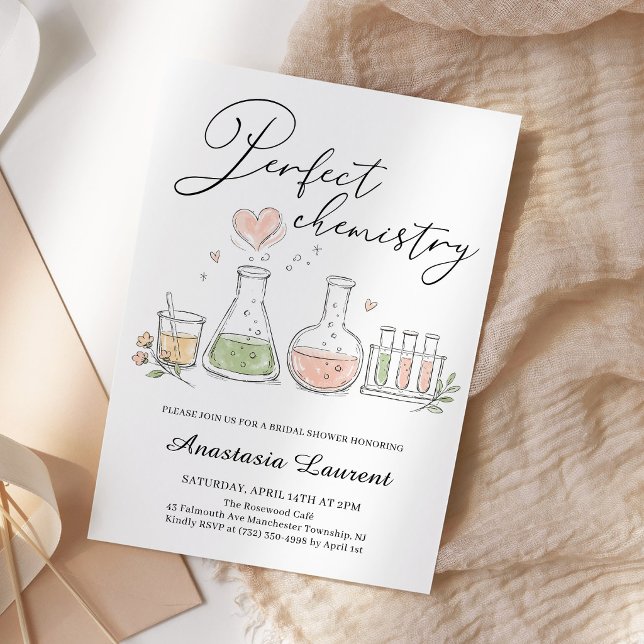 Invitación Fiesta de Despedida de Soltera Química Perfecta (Subido por el creador)
