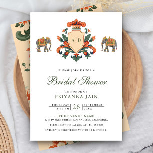 Invitación Fiesta de Despedida de Soltera Real Elefante Vinta