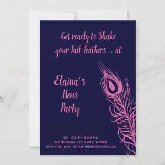 Invitación Fiesta de Despedida de Soltera Shake your Tail Fea