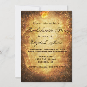 Invitación Fiesta de Despedida de Soltera Steampunk Victorian