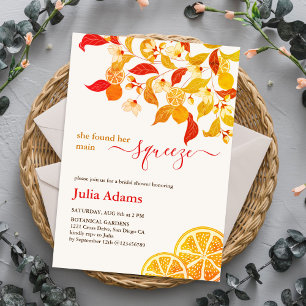 Invitación Fiesta de Despedida de Soltera Té Limón Otoño