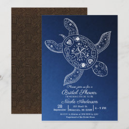 Invitación Fiesta de Despedida de Soltera Tortuga Tropical Ha