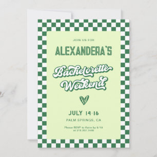 Invitación Fiesta de Despedida de Soltera Tropical Verde 