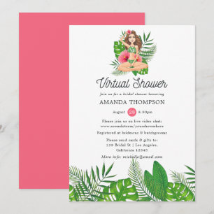 Invitación Fiesta de Despedida de Soltera Virtual Exótica Alo
